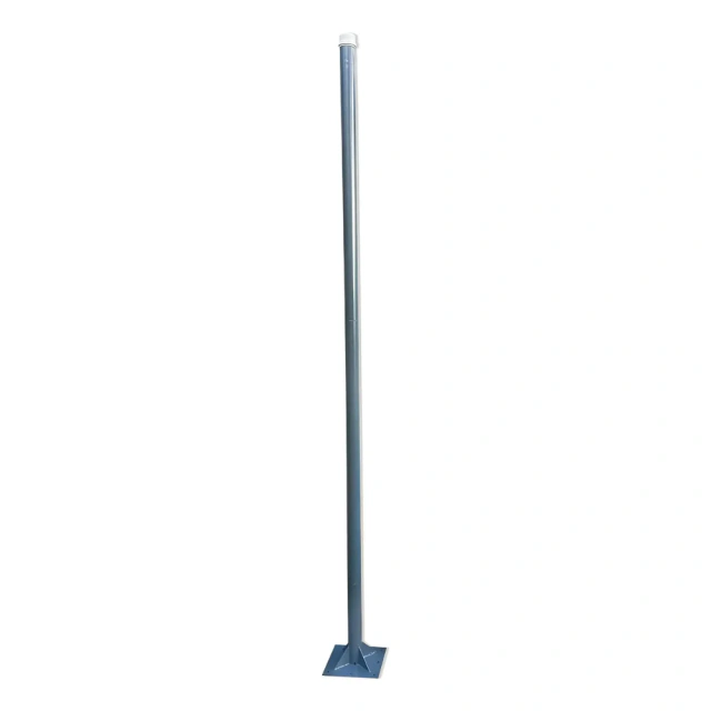 Poste De Aco 4 Metros Para Luminaria Publica Extensivel Modular Prata