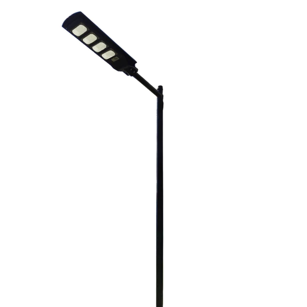 Poste de Aço galvanizado modular 3m + Luminária Solar 200w com braço