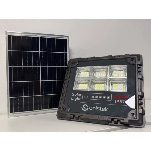 Refletor Holofote Solar 200w Completo Prova D'agua