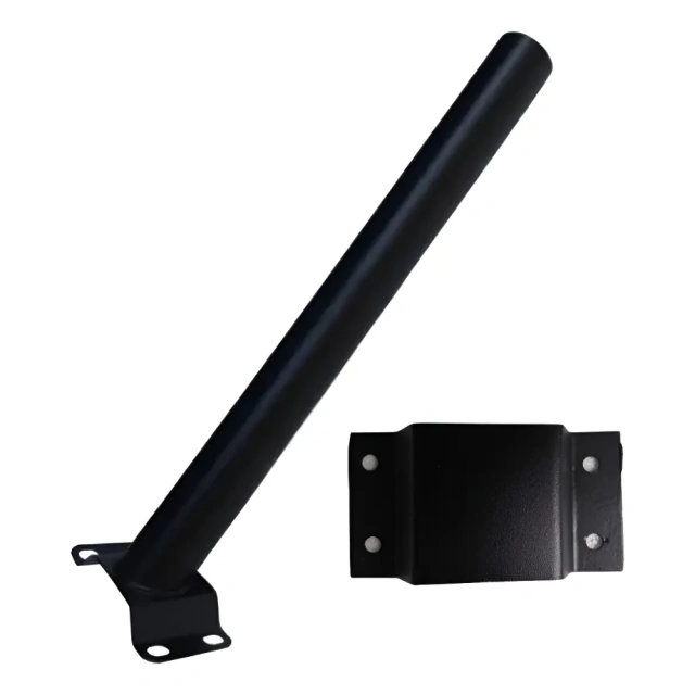 Suporte De Aco 50cm Para Luminaria + Chapa Aco Galvanizado